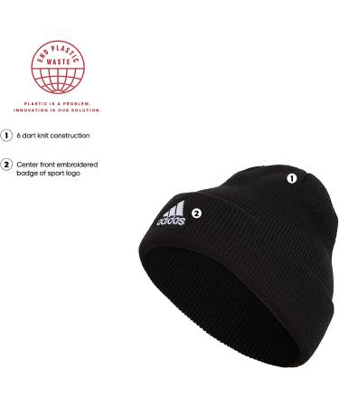 adidas Men's Team Issue Fold Beanie Black/White - One Size | F22 - Buy Online on GoSupps.com