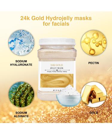Buy Professional Rose Jelly Masks for Facials | Bulk Jelly Mask Powder for Natural Skin Care - GOLD - Buy Online on GoSupps.com