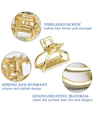 Akamino Metal Hair Claw Clips - 8 Pack Hair Accessories for Women - Small Hair Pins for Half Bun Hairstyles - Ideal for Thick Hair - Buy Online on GoSupps.com