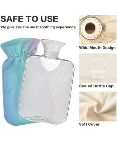 Color Gradient Heat Bottle - Blue & Pink 2L for Pain Relief | Hot Water Bag with Cover for Muscle Injuries - Buy Online on GoSupps.com