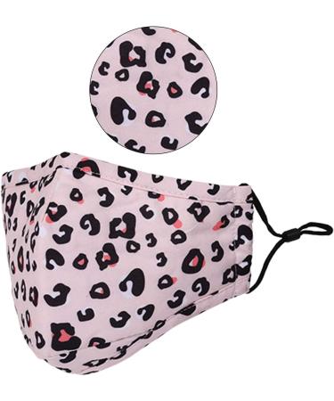 Washable Reusable 3 Layers Cotton Cloth Mask - White Leopard Print - One Size Fits Most | Eco-Friendly Face Covering - Buy Online on GoSupps.com