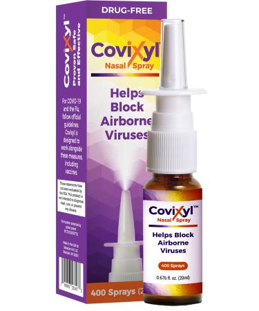 Covixyl Protective Nasal Spray, Immune Support and Aids Cold Defense, Helps Block Airborne Viruses, Fast-Acting and Lasts Up to 6 Hours Protection (1 Pack)