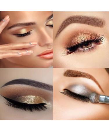 Glitter Eyeshadow Palette Makeup Set 4 Colors Shimmer Eyeshadow Palette Gold Eyeshadow Highly Pigmented Long Lasting Waterproof Sweatproof Professional Nude Eyeshadow Palette Make Up Palettes for Women Warm Natural Neutral Smokey Eye Eyeshadow Palette (6# - Buy Online on GoSupps.com