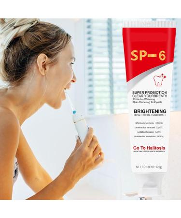  G n rique Pack of 2 S-P-6.2g Probiotic Whitening Toothpaste Ultra Whitening Probiotic Ultra Whitening Probiotic Deep Cleaning Removes Dental Spots - Buy Online on GoSupps.com