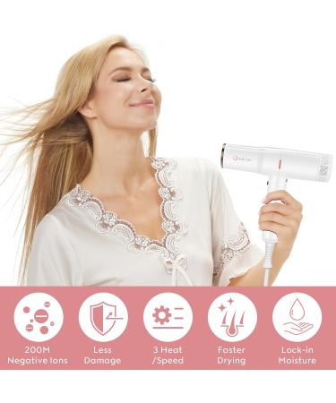 IG INGLAM Professional Hair Dryer - 110 000 RPM High Speed Ionic Technology Low Noise Lightweight | Ideal for Travel & Home Salon - Buy Online on GoSupps.com