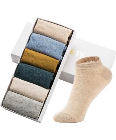 MAGIARTE Women's Cotton Ankle Socks 6-Pack, Low Cut Athletic No Show Socks - Size 6-9 - Buy Online on GoSupps.com