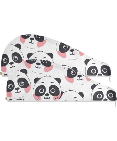 Buy Clever Pandas Hair Towel 2 Pack | Super Absorbent Quick Dry Hair Turbans for Women & Girls - International Shipping - Buy Online on GoSupps.com