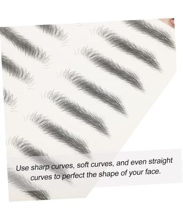 WOONEKY 8pcs Imitation Eco Eyebrow Sticker Transfer Eyebrow 6d Hair-like Eyebrows Fake Transfer Stickers - Buy Online on GoSupps.com