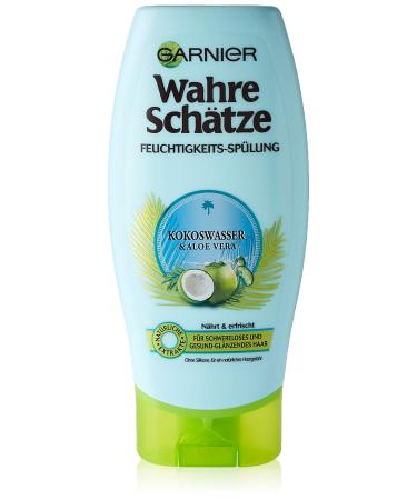 Garnier Conditioner Coconut Water Moisturizing Silicone-Free True Treasures Pack of 6 (6 x 250 ml)