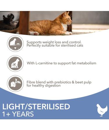 IAMS for Vitality Sterilised cat food - Dry food for sterilised/ castrated cats from 1 year with fresh chicken 2 kg (Packing May Vary) - Buy Online on GoSupps.com