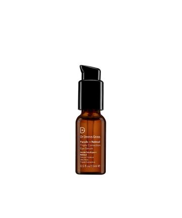 Dr. Dennis Gross Ferulic + Retinol Triple Correction Eye Serum: for Wrinkles  Loss of Elasticity  and Rough Texture  0.5 fl oz 0.5 Fl Oz (Pack of 1) - Buy Online on GoSupps.com