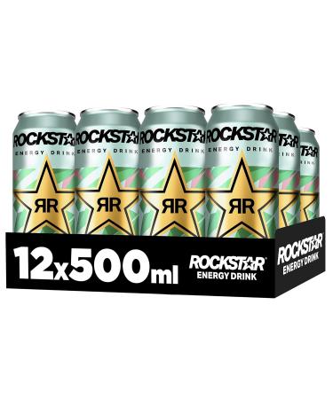 Buy Rockstar Energy Drink Watermelon Kiwi Zero Sugar - Caffeinated Refreshing Energy Boost (12 x 500ml) - International Shipping Available - Buy Online on GoSupps.com