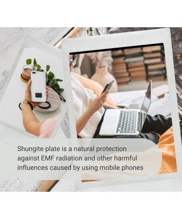 Doja Barcelona Shungit Plate for Cell Phone | EMF Radiation Protection & 5G Blocker | Rectangular 1.5x2.5cm | Schungit Stone Radiation Sticker - Buy Online on GoSupps.com