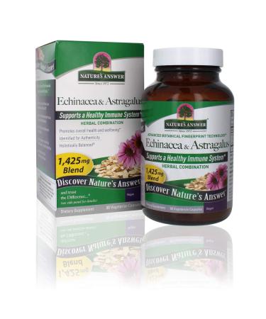 Nature's Answer Echinacea & Astragalus 1425 mg 90 Vegetarian Capsules