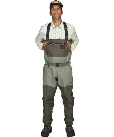 Simms Men's Freestone Waterproof Stockingfoot Chest Waders - Large, Dark Gunmetal - Buy Online on GoSupps.com