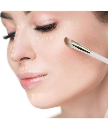 Foundation Makeup Brush | Ultra Thin Blending Tool | Professional Angled Concealer Brush for Travel & Home | Silky Bristles for Flawless Finish - Buy Online on GoSupps.com