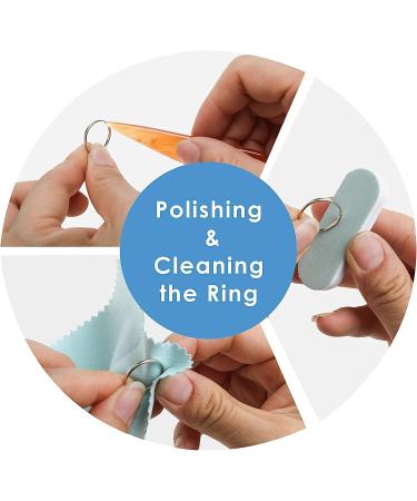 12 Pcs WerkWeit Ring Sizer Measuring Tool Set - Includes Ring Mandrel, Rubber Hammer, Ring Sizer Gauge, Wood Ring Clamp, and more - Buy Online on GoSupps.com