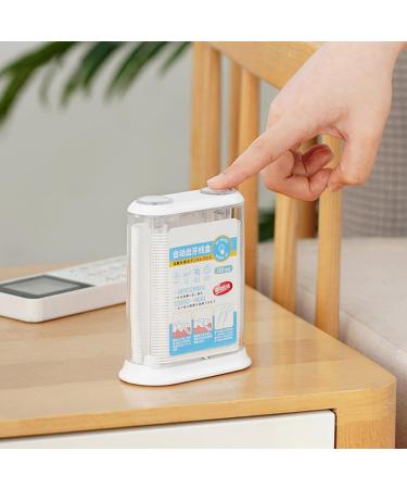 Automatic Dental Dispenser - Refillable & Portable Organizer for Dental Sticks - Transparent Floss for Adults - Ideal Travel Oral Care Bag - Buy Online on GoSupps.com