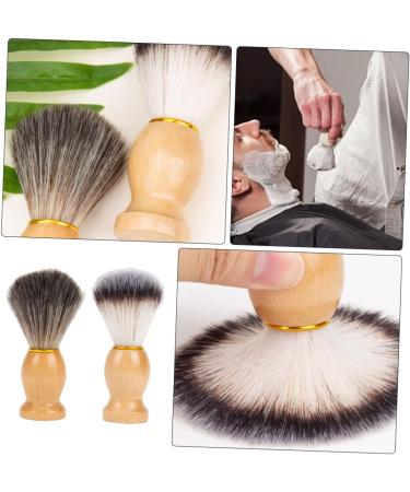 Doitool 2st Professional Shaving Brush Set - Mini Cleaning Brush & Hairdressing Tools for Men | Premium Beard & Soap Razor | Ideal for Salons - Buy Online on GoSupps.com