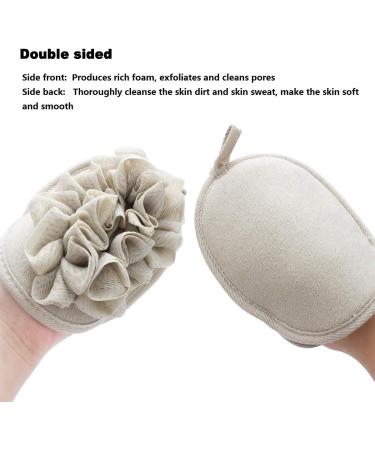 Amariver 3 Pack Bath Loofah Body Sponge Brushes Pouf Kit with Shower Glove and Flower Bath Ball - Buy Online on GoSupps.com