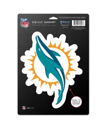 Wincraft NFL Miami Dolphins 83744013 die-cut logo magnet small black