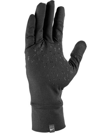 Nike Men's Fleece Running Gloves - One Size Black/Silver | Shipping Worldwide - Buy Online on GoSupps.com