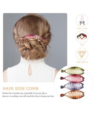 Uonlytech French Clips for Hair - 4pcs Acrylic Fish Shape Banana Hair Clip Set for Women and Girls - Buy Online on GoSupps.com