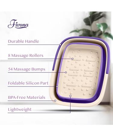 Fivona Collapsible Foot Soak Basin - Ultimate Pedicure Tub for Tired Feet Cracked Heels & Callus Removal - International Shipping Available - Buy Online on GoSupps.com