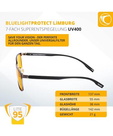 Buy PRiSMA LiMBURG LiTE95 Blue Light Filter Glasses - Screen Glasses for Men & Women - LB704 - Buy Online on GoSupps.com