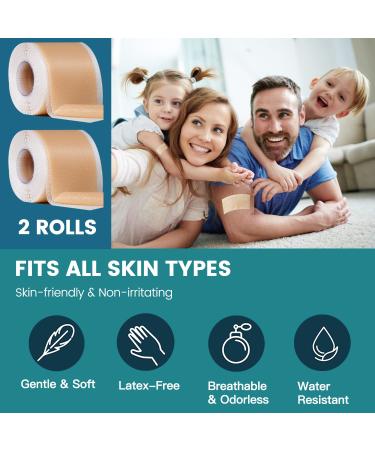 Medical Grade Silicone Scar Sheets (2 Rolls) - Acne, Burn, C-Section, Keloid Treatment - 8 Month Supply - Buy Online on GoSupps.com