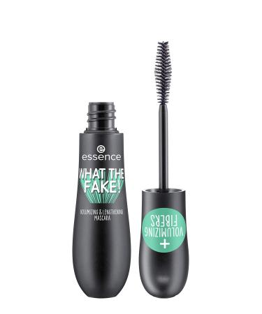 essence | What the Fake! Volumizing & Lengthening Fiber Mascara | Paraben Free | Cruelty Free (Pack of 1) 1 Count (Pack of 1)