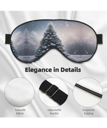 SSIMOO Christmas Tree Snow Sleep Mask | Adjustable Breathable & Fashionable Eye Mask for Comfortable Sleep International Shipping Available - Buy Online on GoSupps.com