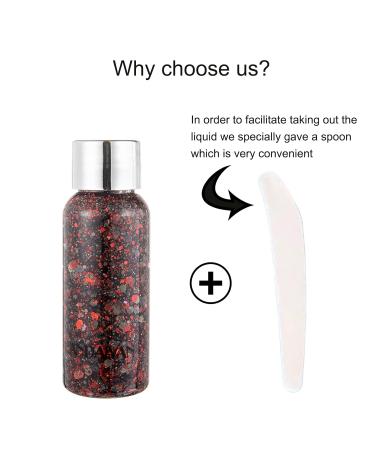 Buy Red Body Glitter Gel - Long-Lasting Liquid Glitter for Festivals & DIY Arts Crafts - Buy Online on GoSupps.com