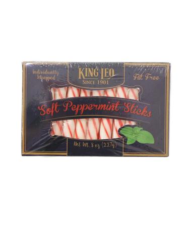 King Leo Peppermint Soft Sticks, Pack of 1 8 Ounce (Pack of 1)