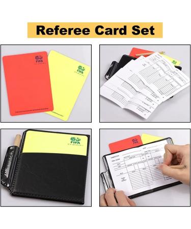 Namis Referee Set - Metal Whistles Red & Yellow Cards Complete Coach Kit for Football Games - Buy Online on GoSupps.com