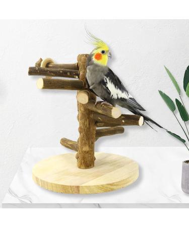 WishesMar Budgie Playground for Cockatiels & Parrots - 24.5x22x22 cm Wooden Bird Playset - International Shipping - Buy Online on GoSupps.com