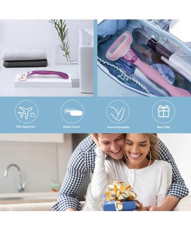 Buy Women's 5-Blade Razors for Sensitive Skin | Smooth Shaving Kit with 12 Refills | Lavender Purple - Buy Online on GoSupps.com