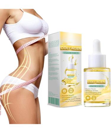 Collagen Lifting Body Oil Anti-Aging Collagen Serum Nourishing and Firming Body Oil for Bust and Buttocks Collagen Oil for Firming Skin Reduces Fine Lines and