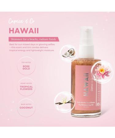 Caprice & Co Miracle Body Oils Trio 2 oz of Monaco Hawaii St. Barts Travel Size Scented Dry Body Oil Organic Moisturizing Handcrafted Glow Oils Vacation Shimmer Oil & Body Care for Women - Buy Online on GoSupps.com