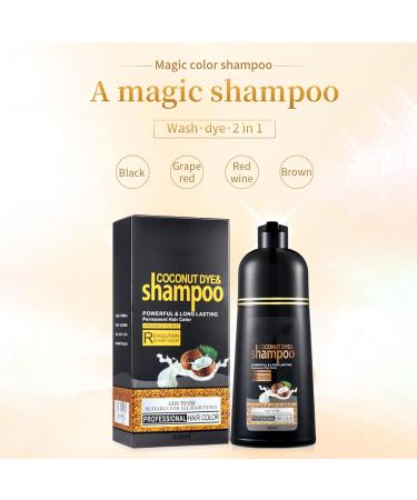 Duqulle Instant Coconut Shampoo - Natural Plant-Based Ingredients - Fast Coloring - Coconut Oil Coverage - Long-Lasting - No Bleach - Protects Hair - 500ml - Buy Online on GoSupps.com