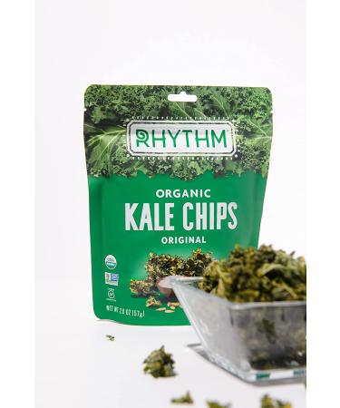 Rhythm Superfoods Organic Kale Chips - Original Flavor, Vegan, Gluten-Free, Non-GMO - 0.75 Oz (Pack of 8) - Buy Online on GoSupps.com