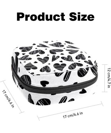 Shop Women's Bonds Storage Pockets Stillpad Wicker Heart Seamless Pattern Period Kit Bag - Stylish & Functional Feminine Product Bag for Girls - Buy Online on GoSupps.com