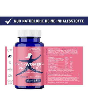 Nordwise Probiotika for Women - Vegan Intestinal Renovation | 60 Caps | Colon Cleansing & Bloating Relief | 2-Month Supply - Buy Online on GoSupps.com