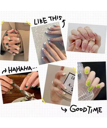 2 Pcs Nail Stamper Silicone Jelly Stampers French Tip Nail Art Stamper French Smile Line Tools DIY Nail Decor - Buy Online on GoSupps.com