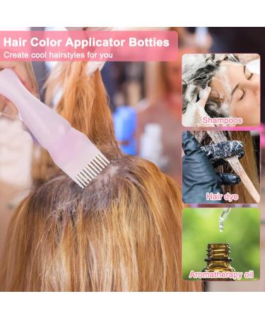 Premium Hair Oil Applicator Set - 3 Bottles & Scalp Massage Brushes for Salon & Home Use - Buy Online on GoSupps.com