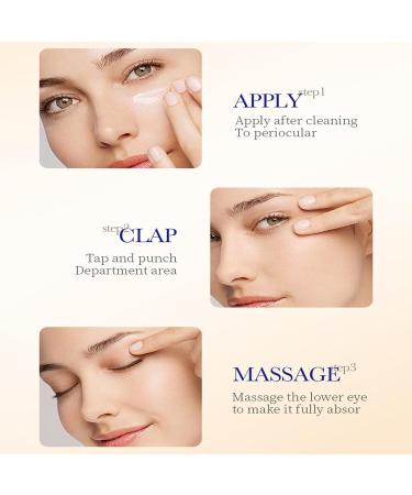 Yniquet 2PCS Age Correcting Eye Cream Collagen Moisturizing Eye Cream for Anti Aging Eye Serum for Dark Circles Puffiness and Bags for Women Nourishing Repair Tightening and Lifting - Buy Online on GoSupps.com