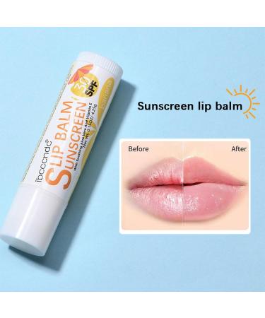 Sunscreen Lip Balm | Hydrating Bum Sun Lip Balm SPF30 - Travel Size Sunscreen for Lips Soothes and Moisturizes Lips Sun Protection Lip Care Vesone #1 Banana Flavor - Buy Online on GoSupps.com