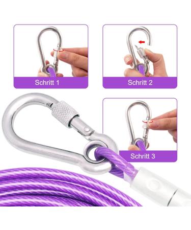 Shop Tie-Out Leashes for Dogs - 9M Purple Yard Leash for Ultimate Outdoor Comfort - Buy Online on GoSupps.com