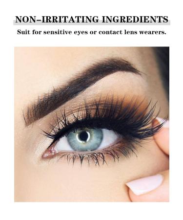 Naseny Waterproof Mascara Duo - Black Volume & Length Formula for Lash Extensions | Long Lasting 12H Wear, Smudge-Proof & Hypoallergenic for Sensitive Eyes - Buy Online on GoSupps.com