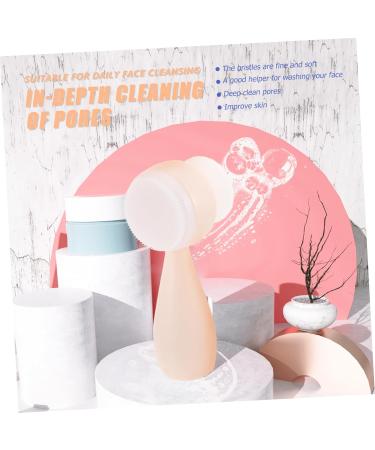 FRCOLOR Silicone Face Brush Cleaning Face Brush for Household Multifunctional Face Brush Portable Face Brush Silica Gel Handle White Pores - Buy Online on GoSupps.com